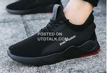 Men's Sports Shoes Breathable Flying Woven Soft Sole Mesh Ca