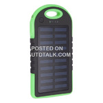 2000mah Dual Solar Electric Power Bank