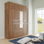 Quality 4 in 1 Wooden Wardrobe With Dressing Mirrors