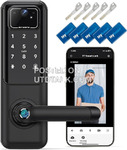 Smart Door Lock (Passcode, Card, Fingerprint, Key, App)