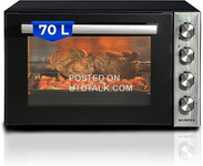 KUMTEL Electric Oven With Rotisserie Condition 70 Litres