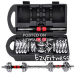 Pure Metal 30kg Dumbbells/Barbell