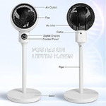 Rechargeable and Plug-in Adjustable Standing Fan