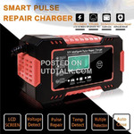 Car Battery Charger,12V Intelligent Pulse Repair LCD Display